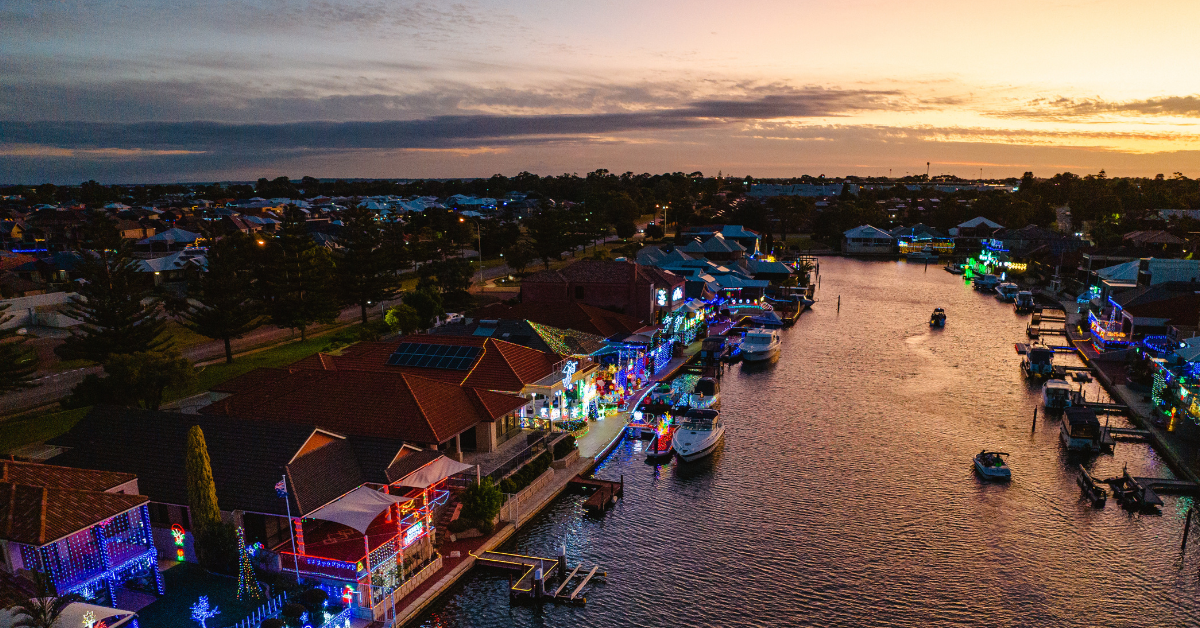 Mandurah Christmas Lights Mandurah Houseboats